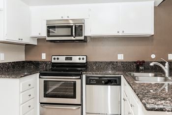 Stainless steel appliances and built-in microwave*